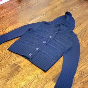 It's Our Time - Junior XL Navy Knitted Sweater with Hood